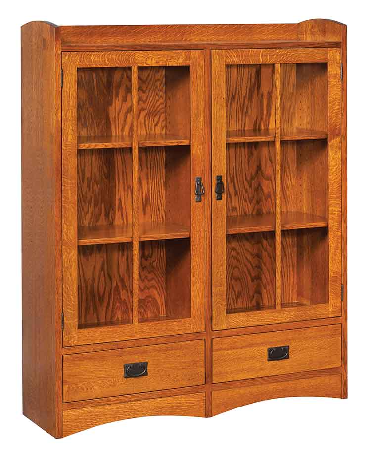 Amish Carriage Mission Display Bookcase - Click Image to Close