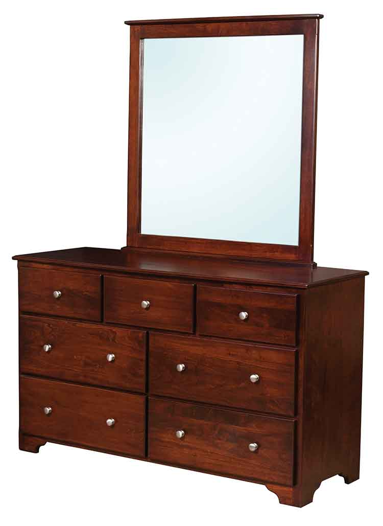 Amish Millerton 7 Drawer Dresser - Click Image to Close