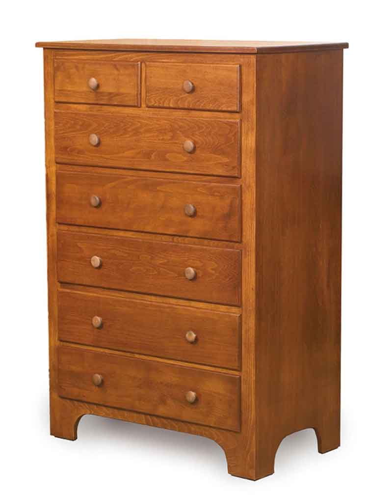 Amish Ridgecrest Shaker Chest of Drawers - Click Image to Close