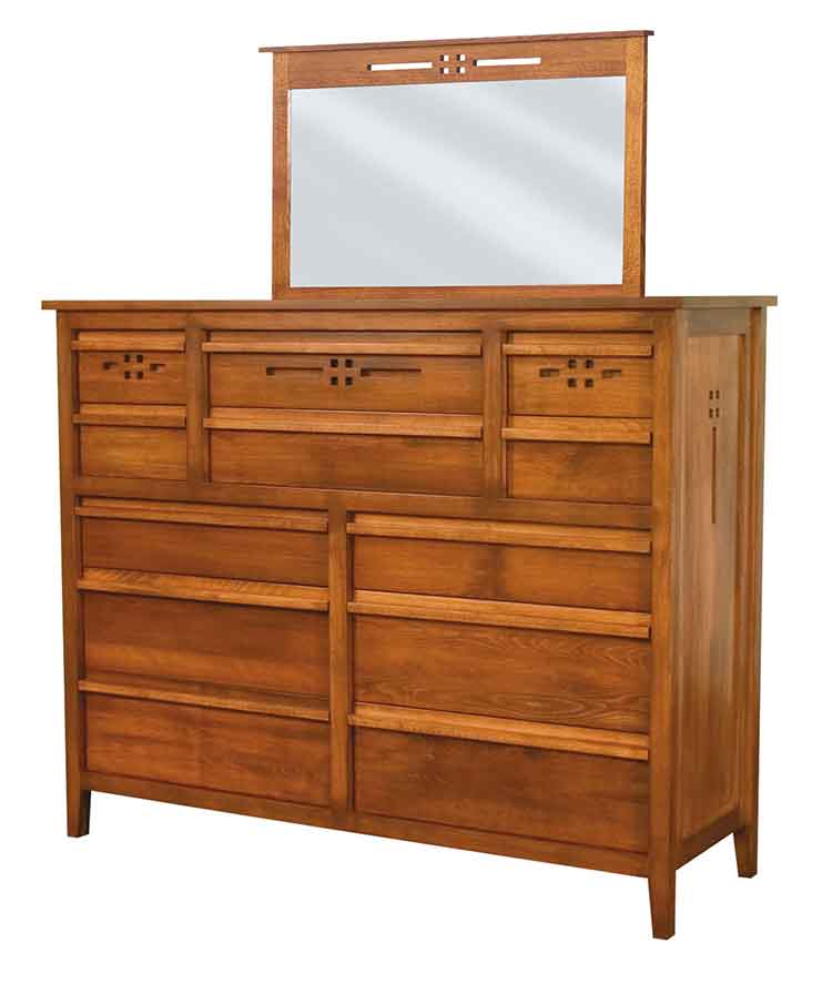 Amish West Village Bedroom Dresser - Click Image to Close