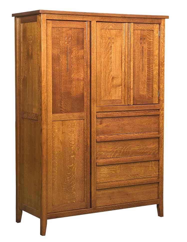 Amish West Village Bedroom Chifferobe - Click Image to Close