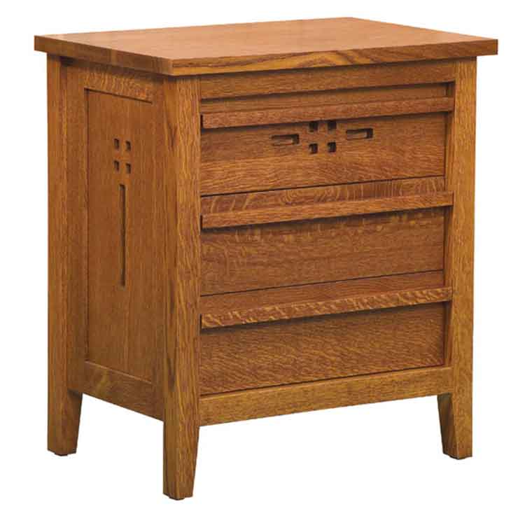 Amish West Village Bedroom Nightstand - Click Image to Close