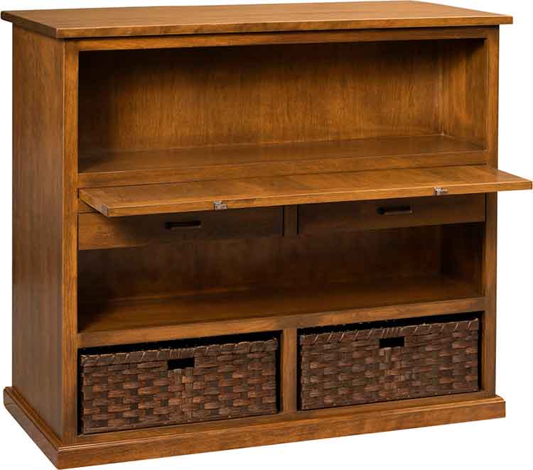 Amish Double-sided childs storage/desk - Click Image to Close
