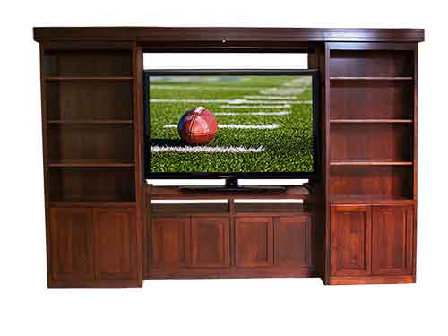 Amish Bookcase TV Stand - Click Image to Close