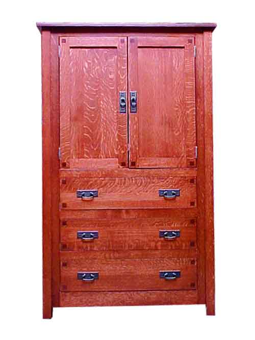 Amish Century Mission Armoire - Click Image to Close