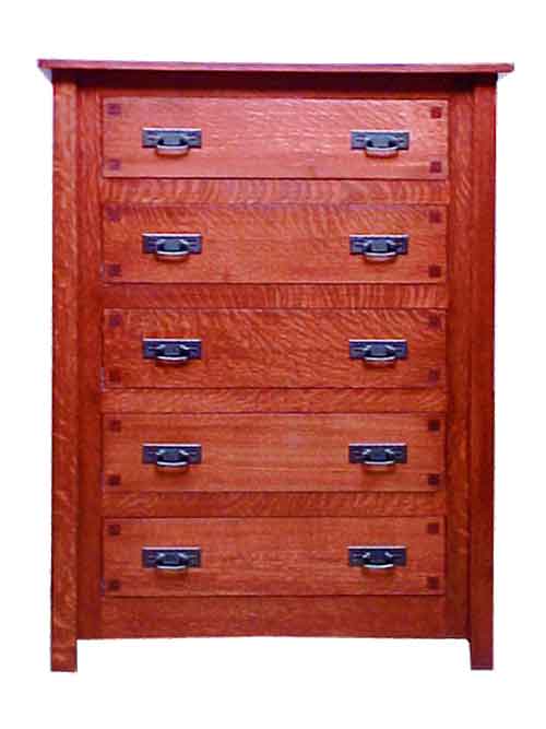 Amish Century Mission Chest of Drawers - Click Image to Close