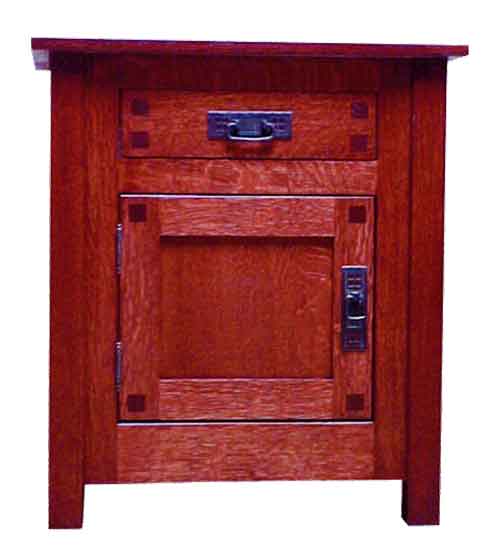 Amish Century Mission Door Nightstand - Click Image to Close