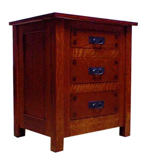 Amish Century Mission Drawer Nightstand - Click Image to Close