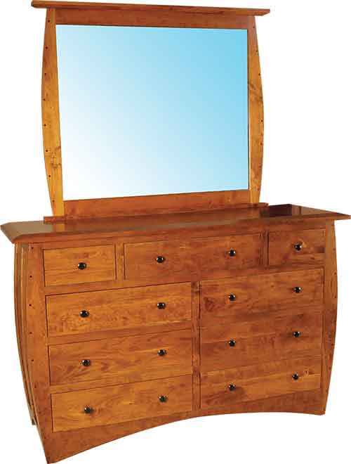 Amish Hillsdale Dresser and Mirror - Click Image to Close