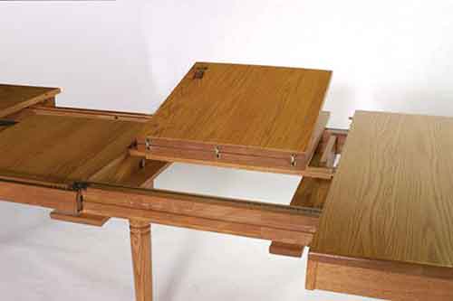 Amish Made Folding Leaf Leg Table - Click Image to Close
