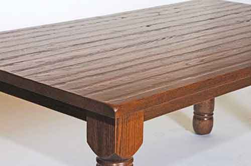 Amish Made Hand Planed Leg Table - Click Image to Close