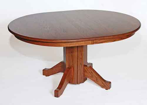 Amish Made Split Single Pedestal Table
