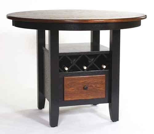 Amish Made Wine Table Table - Click Image to Close