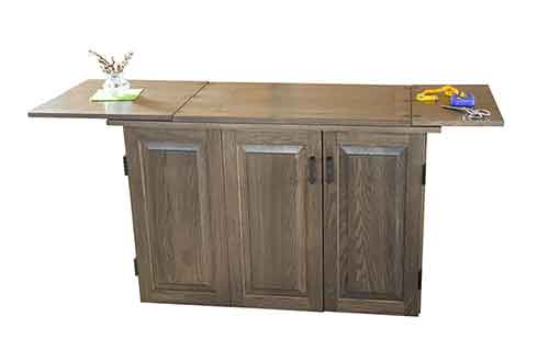 Amish Custom Sewing Machine Cabinet 1 - Click Image to Close