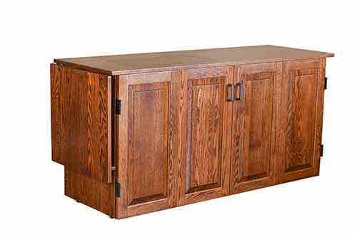 Amish Custom Sewing Machine Cabinet 4 - Click Image to Close