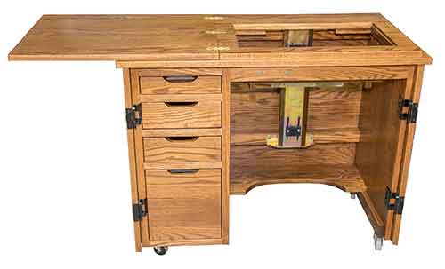 Amish Custom Sewing Machine Cabinet 5 - Click Image to Close