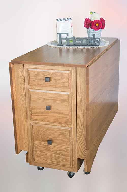 Amish Custom Sewing Machine Cabinet 6 - Click Image to Close