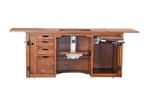 Amish Custom Sewing Machine Cabinet 7 - Click Image to Close