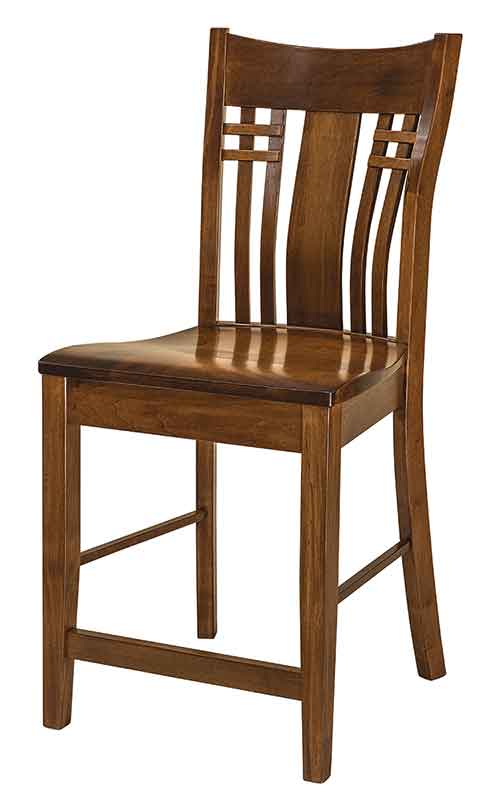Amish Bennett Dining Stool - Click Image to Close