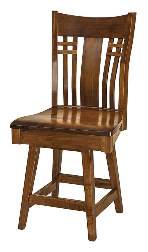 Amish Bennett Dining Stool - Click Image to Close