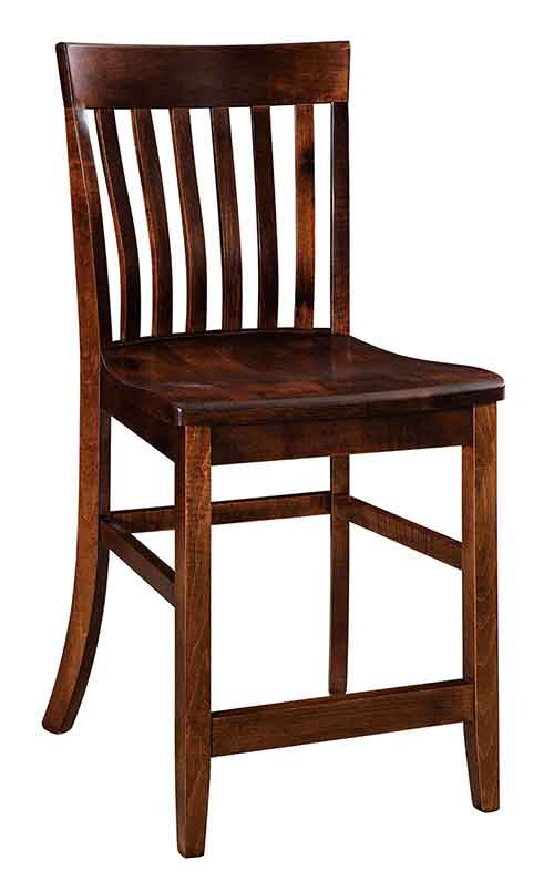 Amish Chandler Dining Stool - Click Image to Close