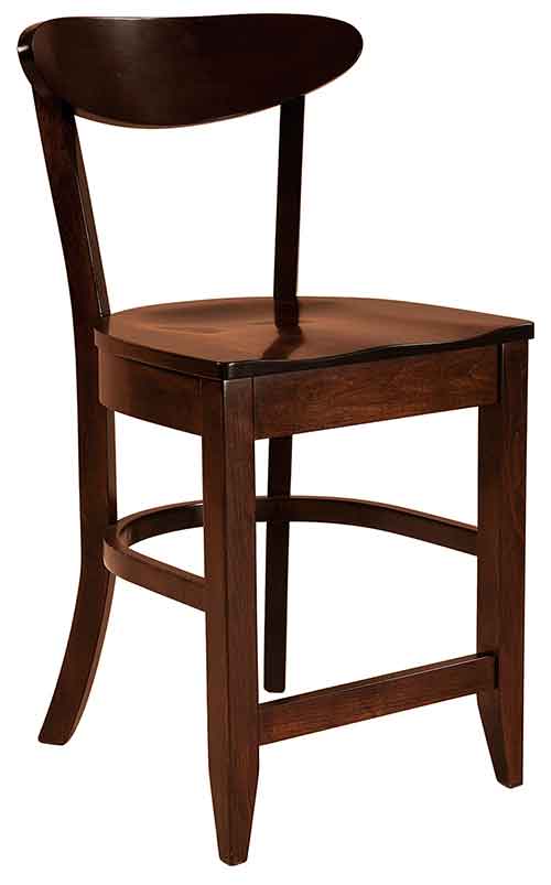 Amish Hawthorn Dining Stool - Click Image to Close