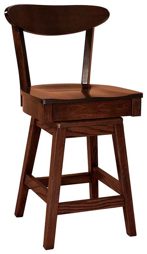 Amish Hawthorn Dining Stool - Click Image to Close