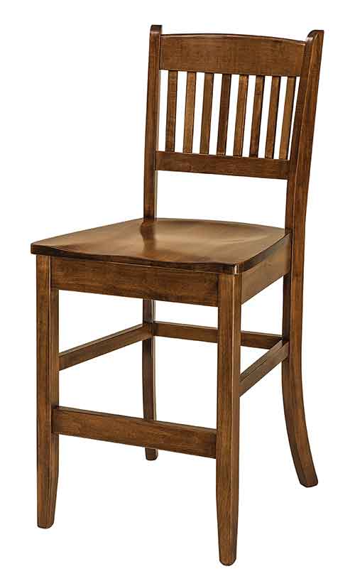 Amish Linzee Dining Stool - Click Image to Close