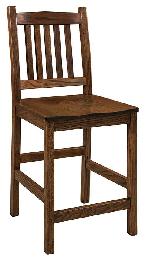 Amish Mission Dining Stool - Click Image to Close