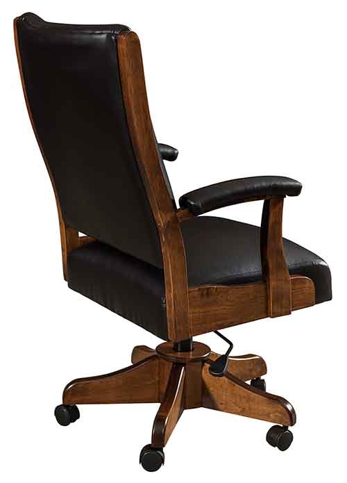 Amish Roxbury Dining Chair with Casters - Click Image to Close