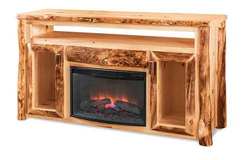 TV Cabinet w/opening & fireplace - Click Image to Close