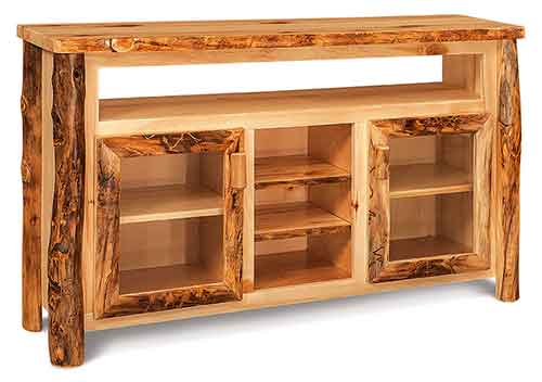 TV Cabinet w/opening & shelves - Click Image to Close