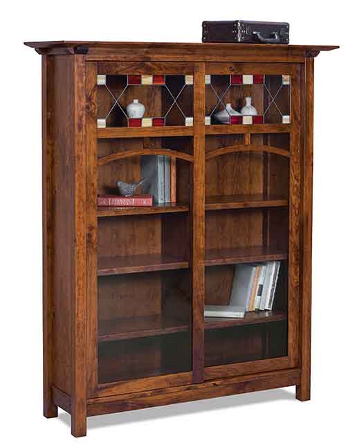 Amish Artesa Double Bookcase