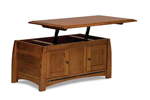 Amish Boulder Creek Coffee Table with Lift Top - Click Image to Close
