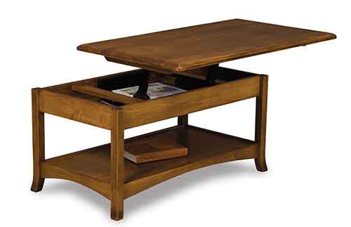 Amish Carlisle Coffee Table with Lift Top - Click Image to Close