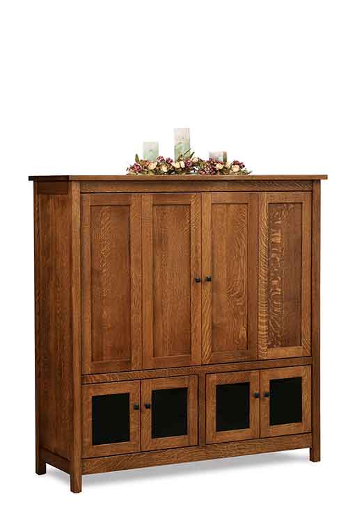 Amish Centennial Media and TV stand - Click Image to Close