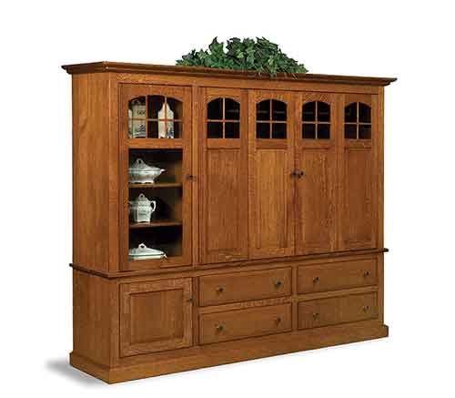 Amish Forks Contemporary Mission TV Cabinet
