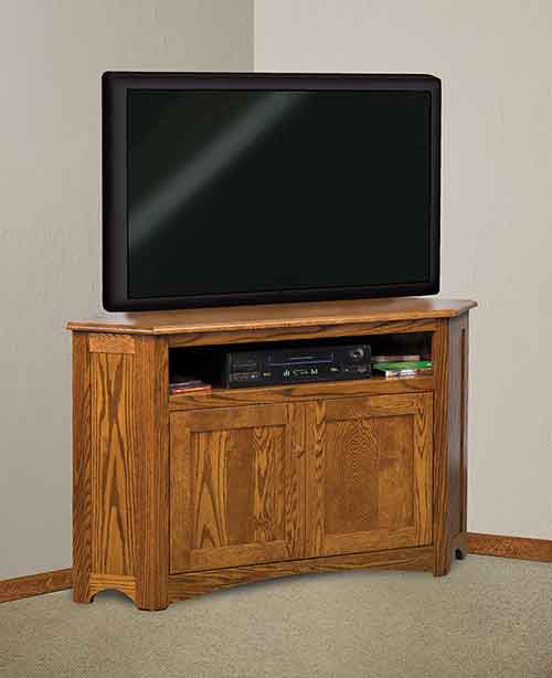 Amish Mission Corner TV Stand - Click Image to Close