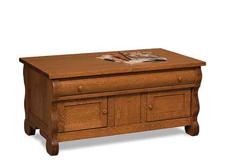 Amish Old Classic Sleigh Coffee Table - Click Image to Close