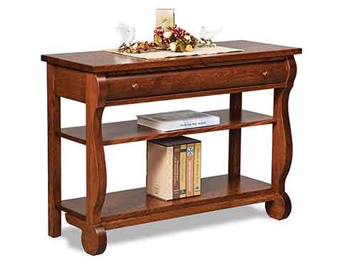 Amish Old Classic Sleigh Sofa Table - Click Image to Close