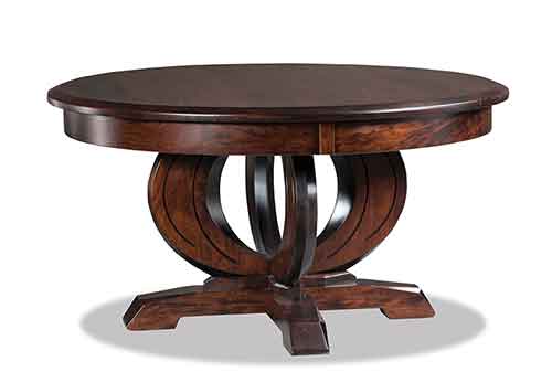 Amish Saratoga Round Coffee Table - Click Image to Close
