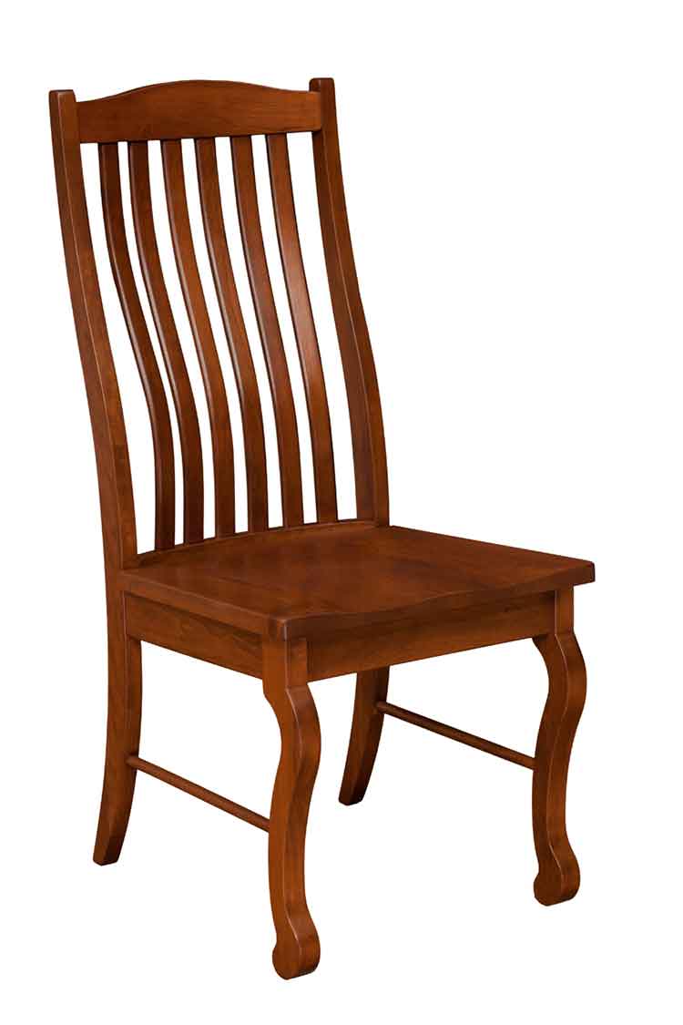 Amish Arlington 6 Slat Side Chair - Click Image to Close