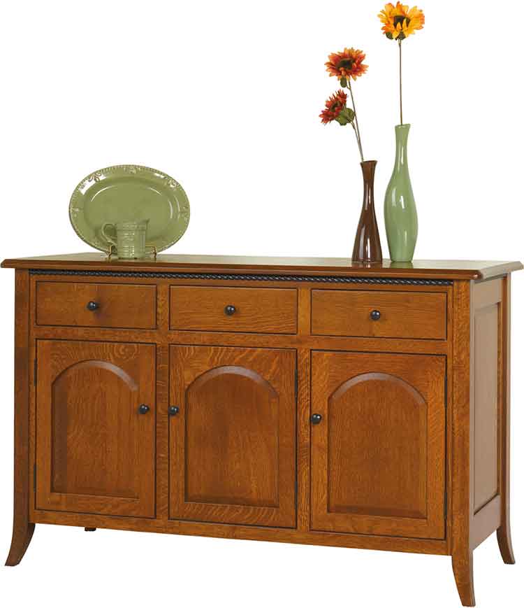 Amish Bunker Hill 3-Door Buffet w/ 3-Drawers