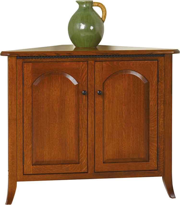 Amish Bunker Hill Corner Buffet w/ No Drawers - Click Image to Close
