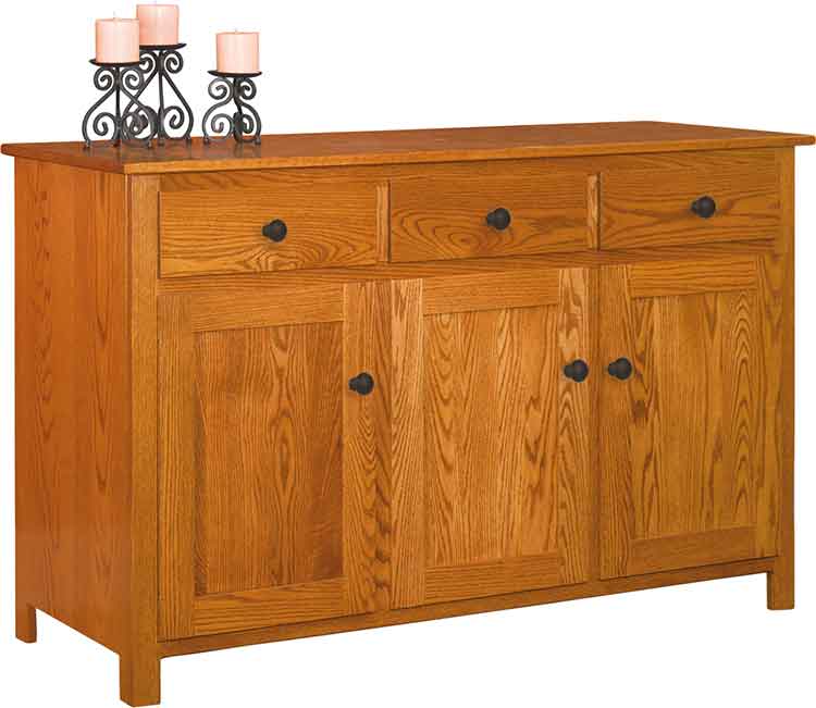Amish Old South Country 3-Door Buffet w/ 3-Drawers