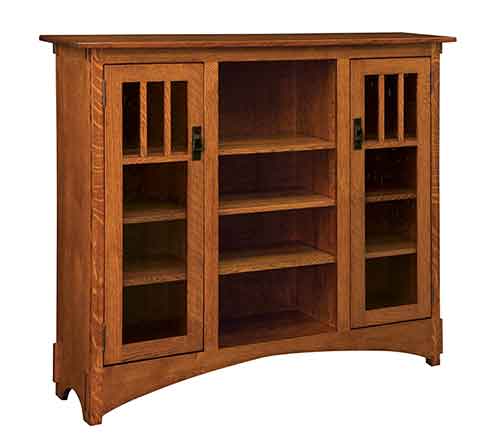 Amish Mission Display Bookcase