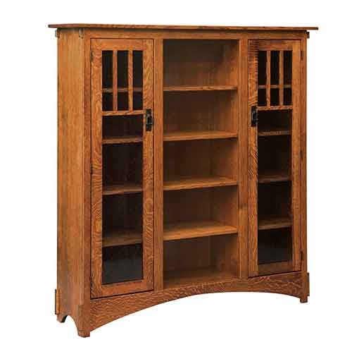 Amish Mission Display Bookcase [HBHDMB14]