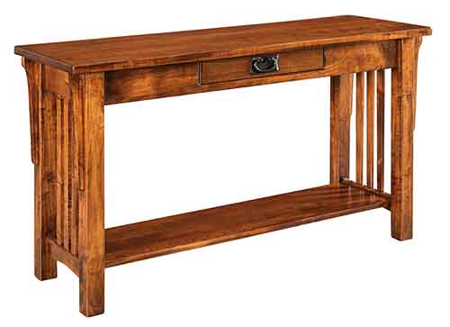 Amish Canary Sofa Table 1" top - Click Image to Close