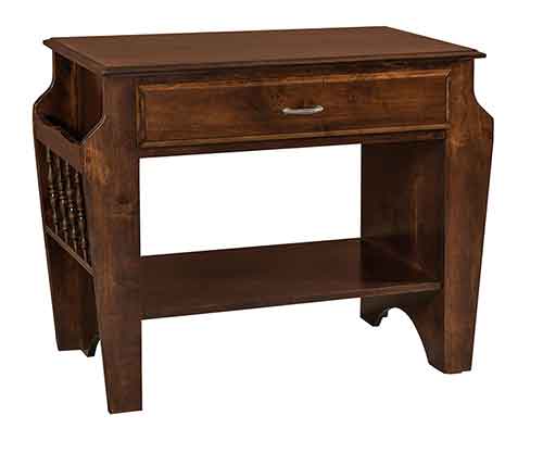 Amish Morris Library Table - Click Image to Close