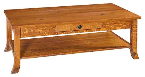 Amish Coffee Table 1" top - Click Image to Close